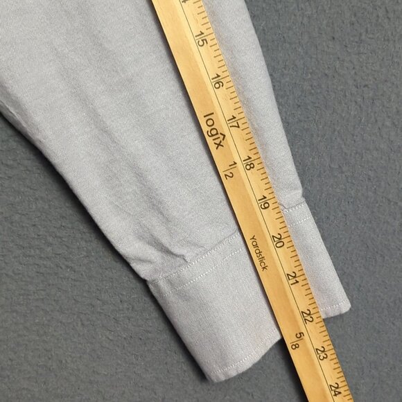 Under 5'10 Shirt Men's L Gray  Long Sleeve Oxford Button Down - Picture 6 of 10